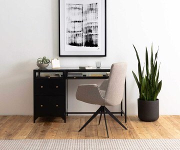 cModern desk chair and writing desk